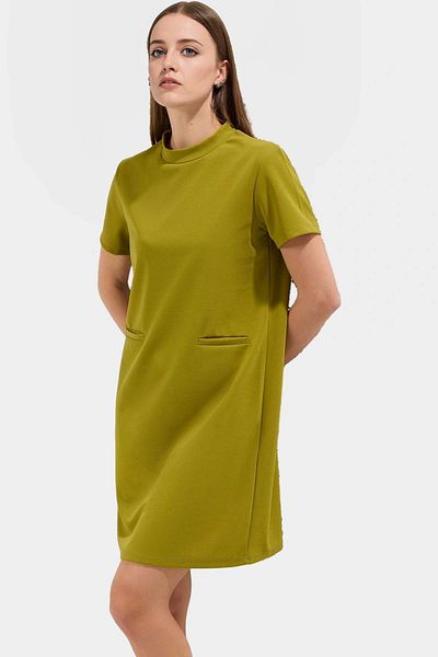 PayBuy Women's Mini Crepe Dress Pocket Detailed Stylish Shift Mold Daily Long Lasting Premium Quality