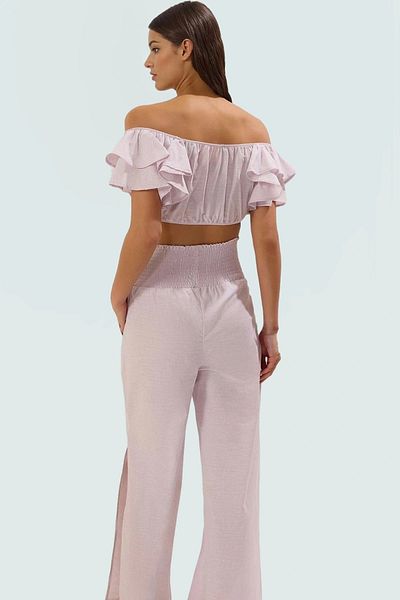 PayBuy Summer Striped Cotton Blouse Pants Suit Special Design for Beach Chic Comfortable and Stylish