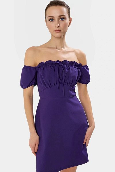 PayBuy Summer Mini Dress a Line Balloon Sleeve Crepe Woven Modern Style Long Lasting Carefully Selected
