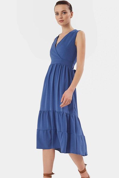 PayBuy Women's Midi Length V Neck Aerobin Woven Dress Comfortable Casual Style Trend Design Modern