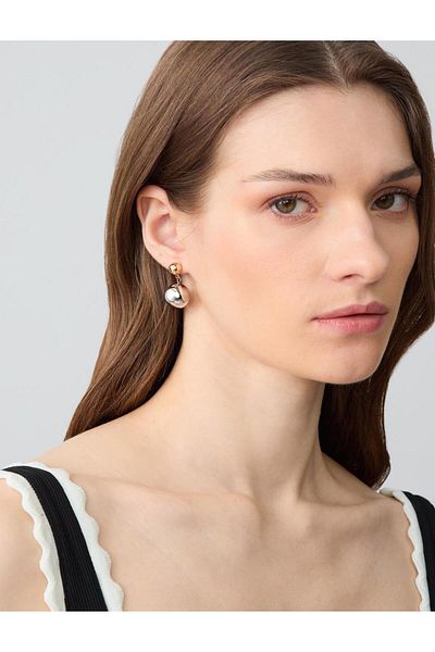 Jimmy Key Mixed Shiny Ball Figured Hanging Earrings