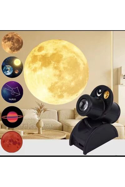 Schullz Yıldızlı Gece Proje Lambası, 15 Sahne HD LED Yıldız Projeksiyon, USB ...