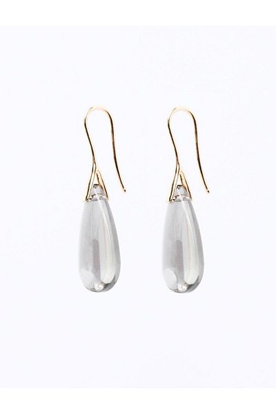 Jimmy Key Silver Color Elegant Drop Earrings