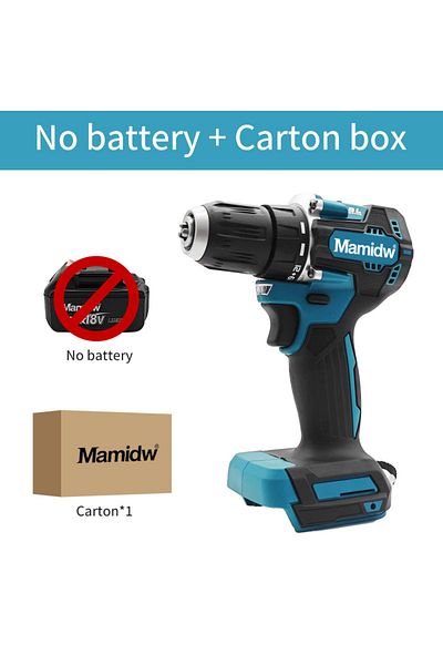 Choice No Battery For Makita Ddf487 18v Screwdriver Cordless Percussion Drill Electric Variable Speed Brush