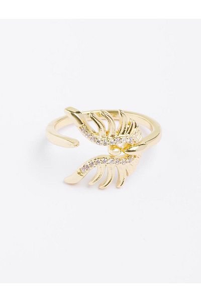 Jimmy Key Gold Color Butterfly Figured Ring