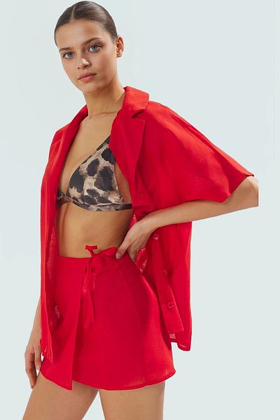 PayBuy Stylish Beach Suit Long Sleeve Shirt Skirt Cotton Summer Good Quality Workmanship Appearance Durable Material