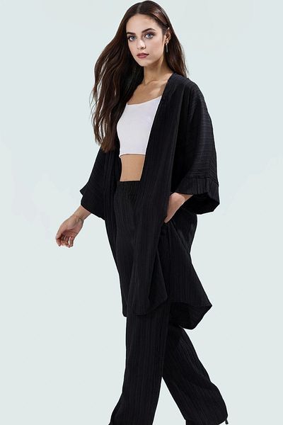 PayBuy Stylish Kimono Pants Set 100% Viscose Woven Fabric Comfortable Casual Style Durable Material
