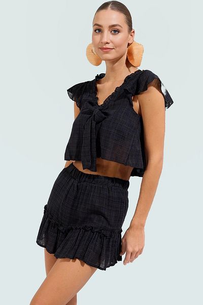 PayBuy Summer Cotton Viscose Blouse Skirt Set Stylish Beach Wear for Women Look
