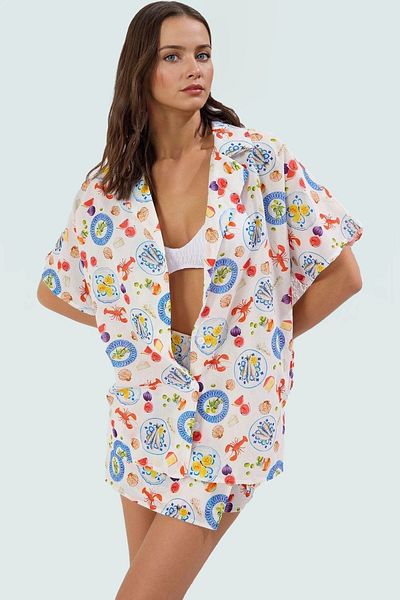 PayBuy Stylish Beach Suit Long Sleeve Shirt Skirt Cotton Summer Good Quality Workmanship Appearance Durable Material