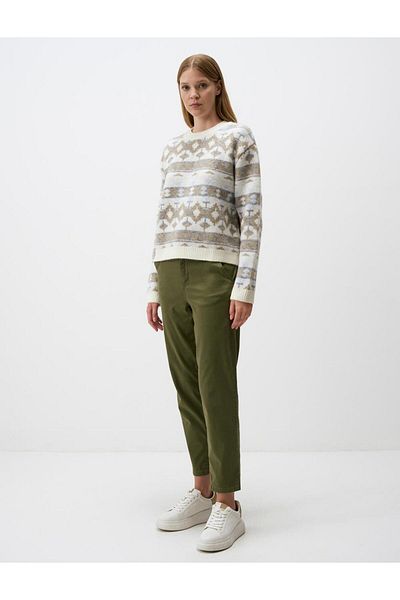 Jimmy Key Khaki Regular Leg Pocket Gabardine Trousers