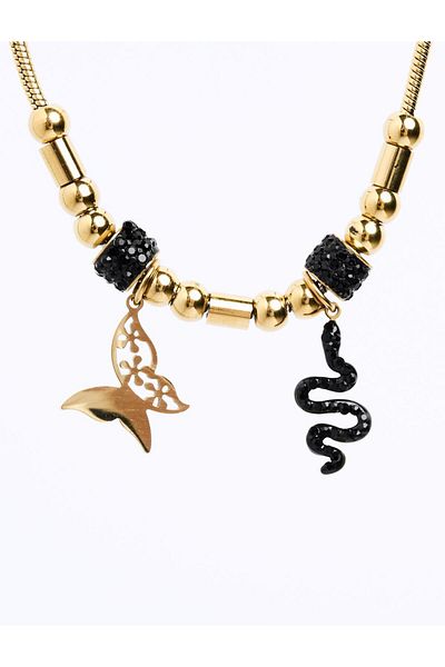 Jimmy Key Assorted Butterfly and Snake Figured Bracelet