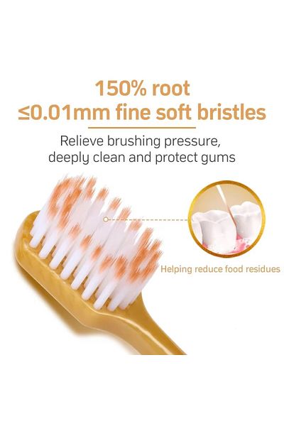Choice 6pack Ultra Soft Bristle Toothbrush For Adults Wide Head Anti Slip Handle High End Home Style
