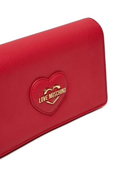 Love Moschino BORSA SAFFIANO PU GRS ROSSO