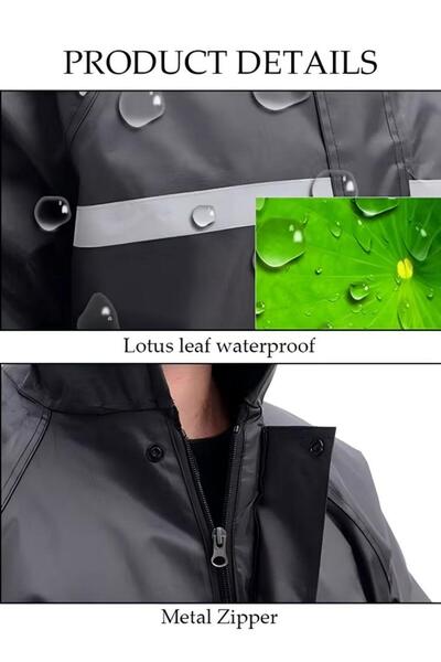 Generic Jacket Raincoat With Hood Raincoat Emergency Outdoor Waterproof Breathable Windproof And Rainproof