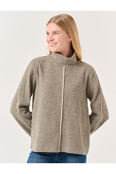 Jimmy Key Pletená mikina s rolákom rovného strihu noriek