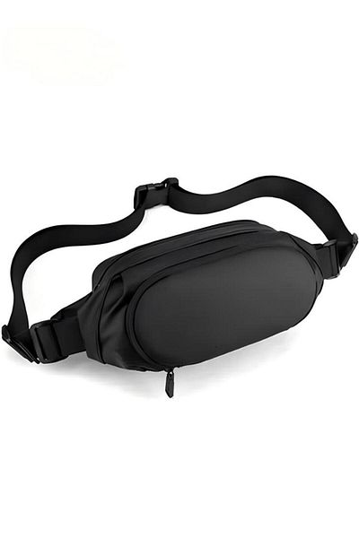 Generic Compact Waist Bag For Men Waterproof Crossbody Bag Multipurpose Chest Shoulder Bag With Buckl