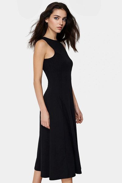 PayBuy Women's Cotton Skater Midi Dress Summer Comfortable Casual Style Stylish Appearance Distinguished Material