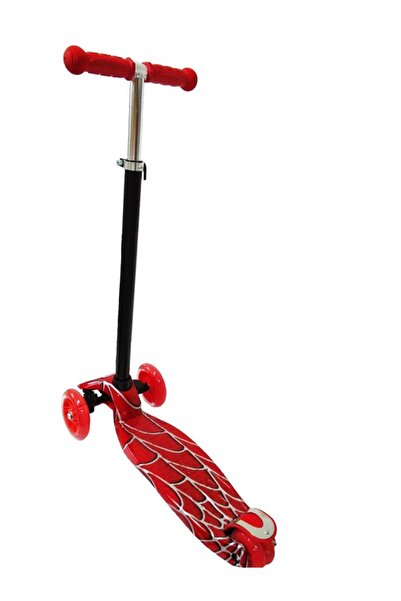 Salamandra Children's scooter with light-up wheels, red
