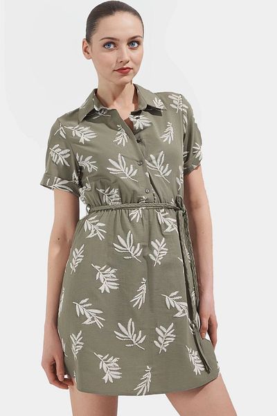 PayBuy Summer Floral Mini Dress Skater Fit 50% Cotton Comfortable Casual Style Durable Material