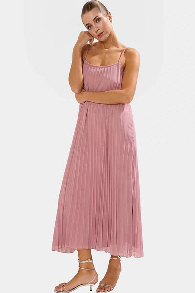 PayBuy Maxi Pleated a Line Tulle Dress Knitted Fabric Comfortable Casual Style Perfect Fit Stylish Look
