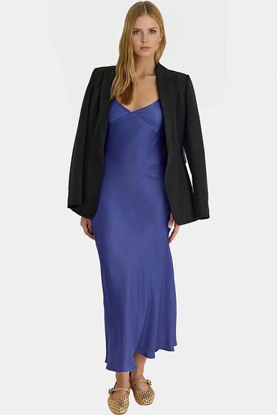 PayBuy Stylish Satin Maxi Dress V Neck Straight Cut Summer Zarifane Design Perfect Fit Quality Craftsmanship