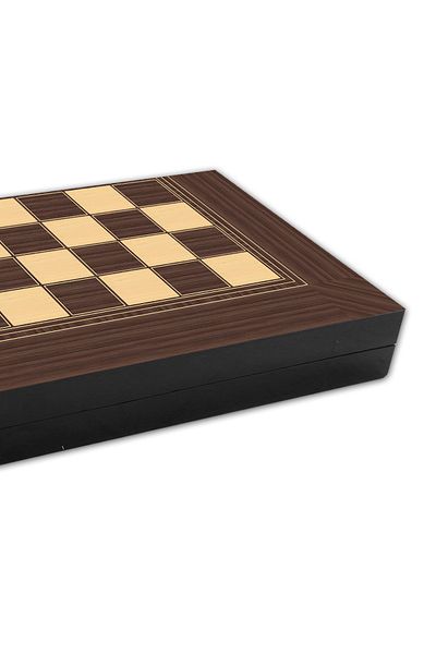Star Oyun Aletleri Platinum Walnut Veneer Backgammon Checkers Set