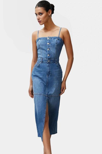 PayBuy Maxi Denim Dress Bodycon Fit Summer Casual Comfortable Cut Long Lasting Special Design