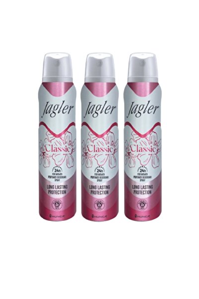 Jagler Bayan Deodorant 150 ml 3'lü Paket