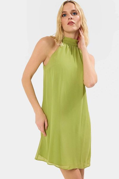 PayBuy Chiffon Lined Mini Dress Lightweight Woven Long-Lasting Durable Material for Daily Wear