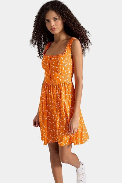 PayBuy Summer Floral Mini Dress Viscose Fabric Skater Pattern Casual Style Distinguished Material Special Design