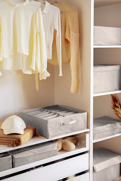 Serstil 14 Section Wiper / Diving Clothing, Towel, Duvet Mixing Box - 44X44X17 cm