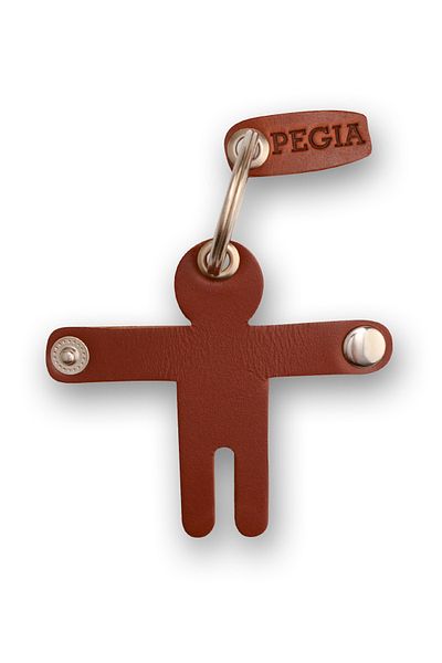 Pegia Μπρελόκ Little Man Δερμάτινο 25an52