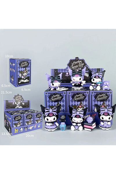 Miniso random style 1pcs 6Pcs Set Sanrio Kuromi Blind Box Lucky Divination Series Action Figure Doll Surpri
