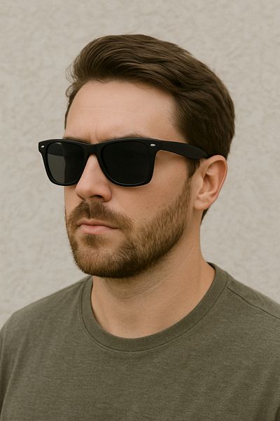DEEPWELL Uv Protection Unisex Black Color Sunglasses Deepg04