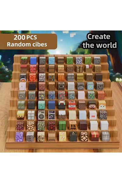 Choice 200pcs Magnetic Building Blocks Montessori Stem Educational Sensory Toys For Mine World Kids Boys Gi