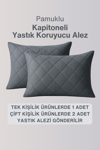 Nart Home Mattress and Pillow Top Set Cotton Quilted Fitted Full Edge Mattress Protector Gray