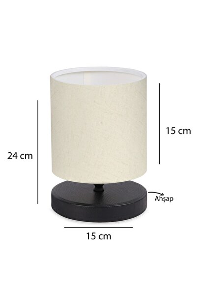 HOMİNG Pu Design Mini Lampshade / Cream Gray Fabric Headboard Ayd-3160