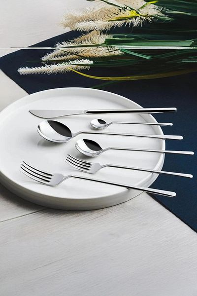 Perotti Moreno 36 Piece Knife and Spoon Set - Silver 14568