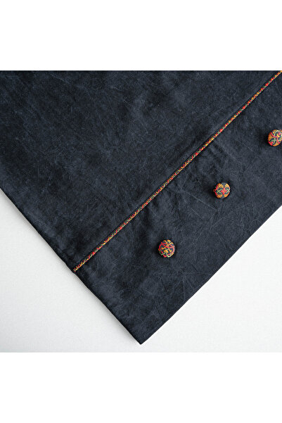 Ecocotton Havin King Size Duvet Cover Set 100% Organic Cotton Satin Piece Paint Anthracite 240x220 Cm