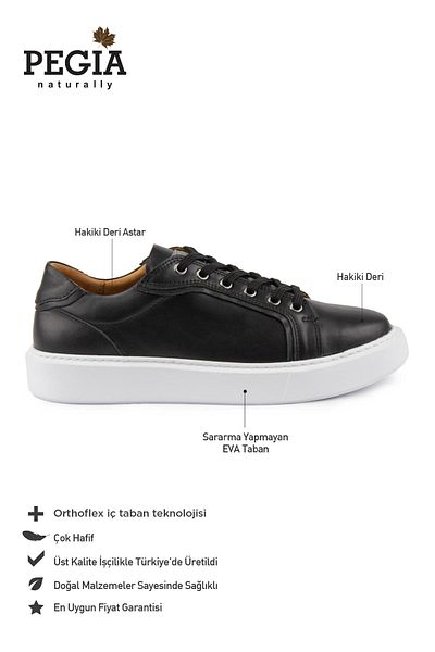 Pegia -Star Γνήσιο Δερμάτινο Sneaker- Αριθμός μοντέλου: 500970