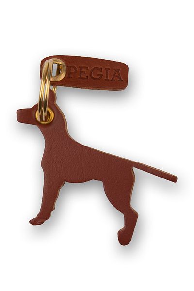Pegia Dog 2 Δερμάτινο μπρελόκ 25an02