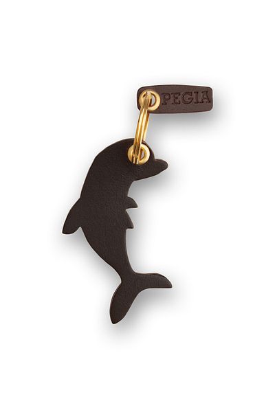 Pegia Δερμάτινο μπρελόκ Dolphin 25an14
