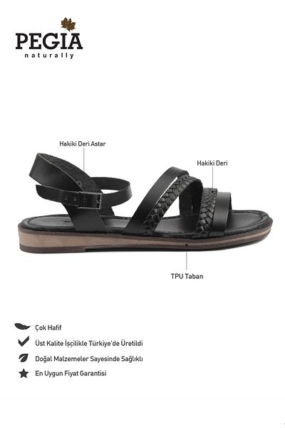 Pegia Sandale de damă din piele Dg6021