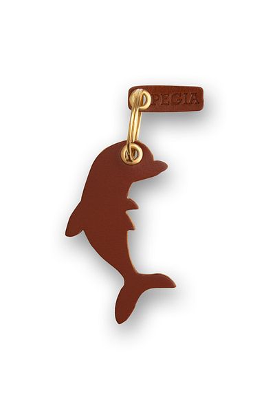 Pegia Δερμάτινο μπρελόκ Dolphin 25an14