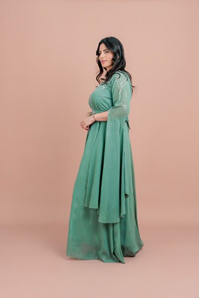 IKKXA Belted Elegant 2-Piece Kaftan