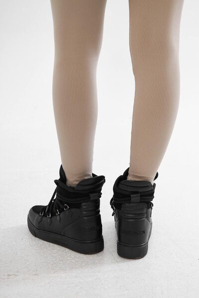 Cool Moon Furry Suede Lace-Up Women's Boots 365060