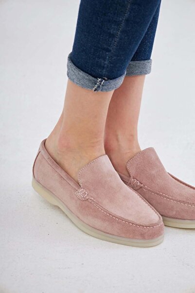 Pegia Hakiki Süet Kadın Düz Ayakkabı 700910