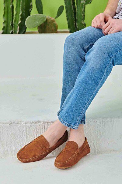 Pegia Чоловічі туфлі-мокасини з натуральної замші 500901