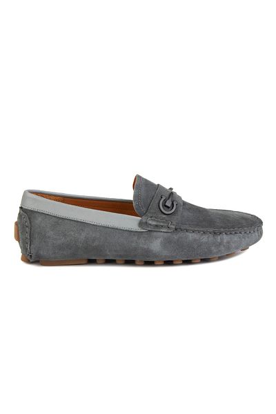 Pegia Γνήσιο Suede Ανδρικό Loafer με αγκράφα 500909