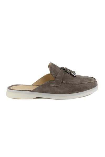 Pegia Genuine Suede Women's Buckle Slippers 700912